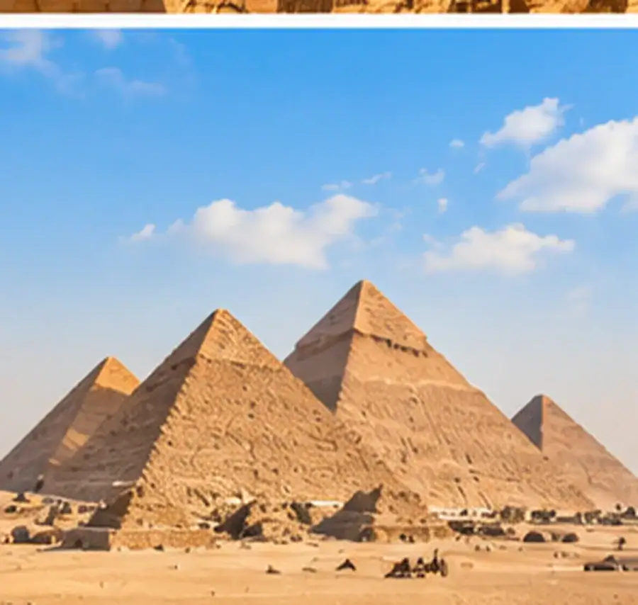 Giza Pyramids during the 3 Day Cairo Alexandria Tour