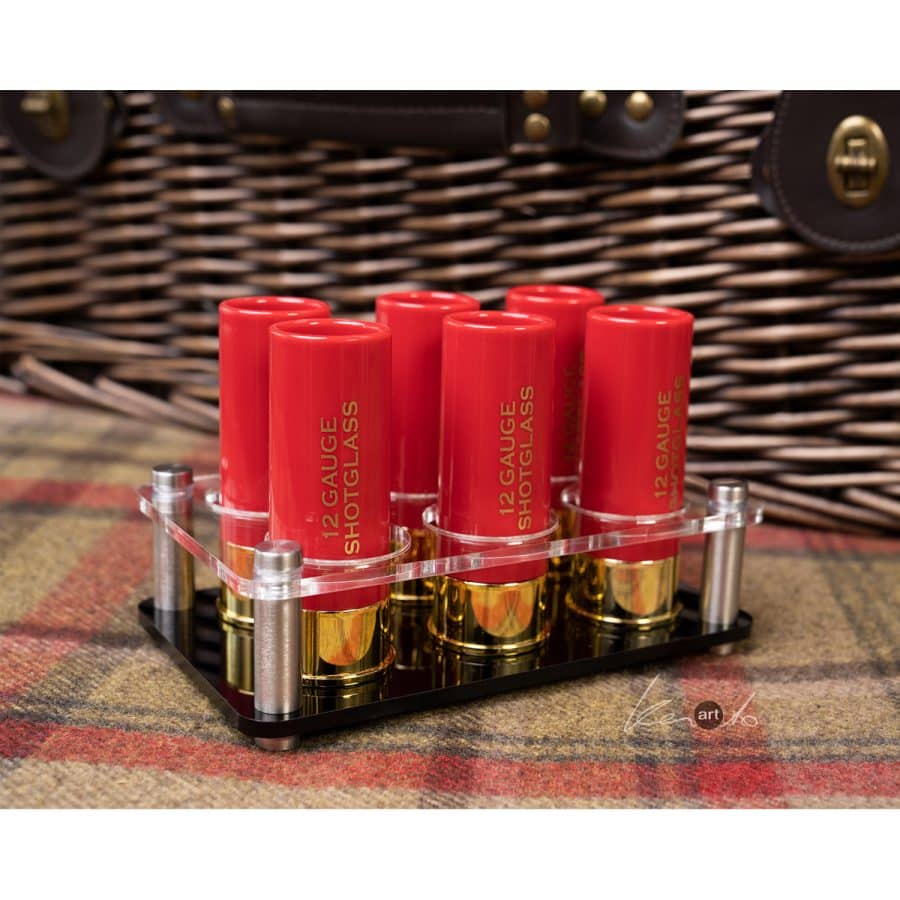 Shotgun Cartridge Shot Glasses, set of 6