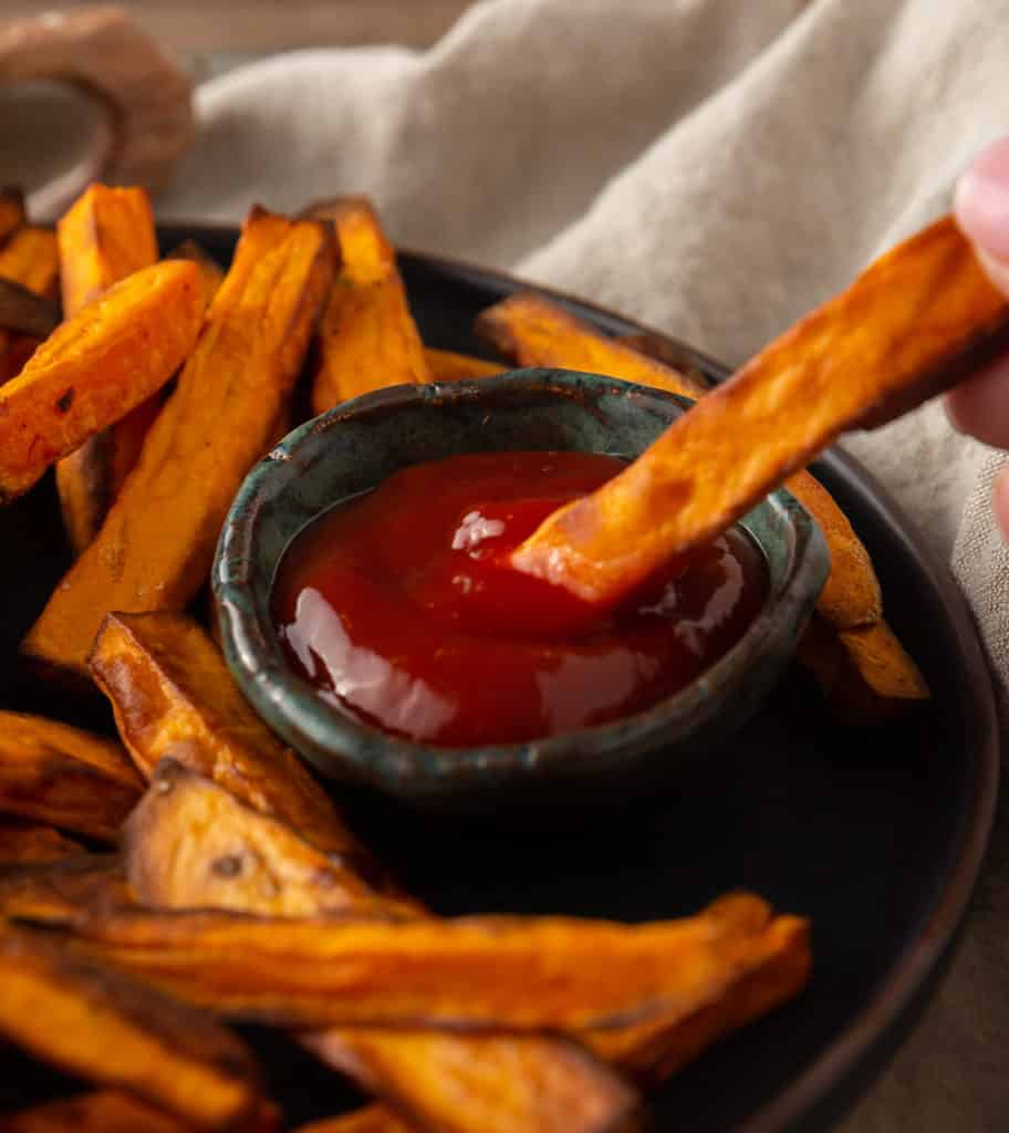 Air Fryer Sweet Potato Fries - Basil And Bubbly