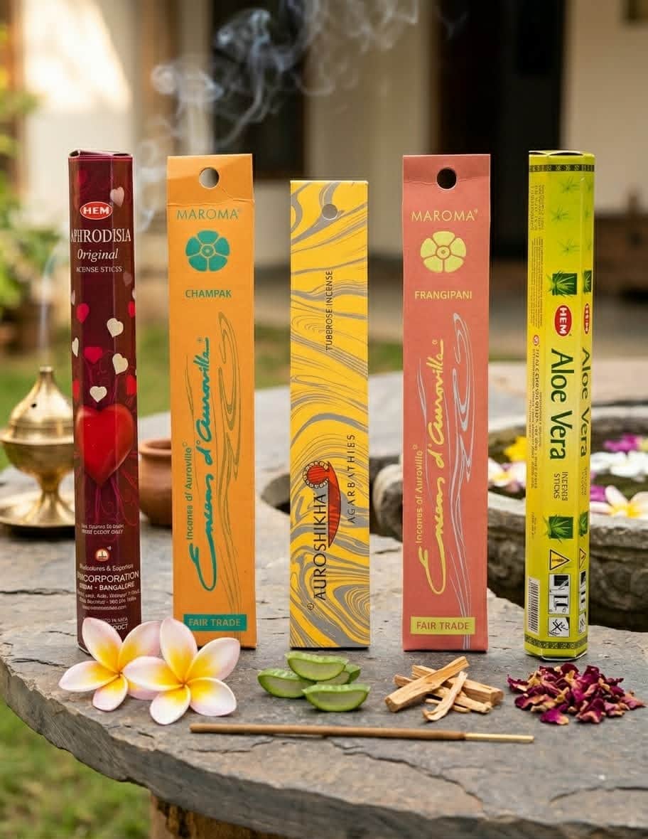 Lot d’encens 5 boîtes Massages & Spa