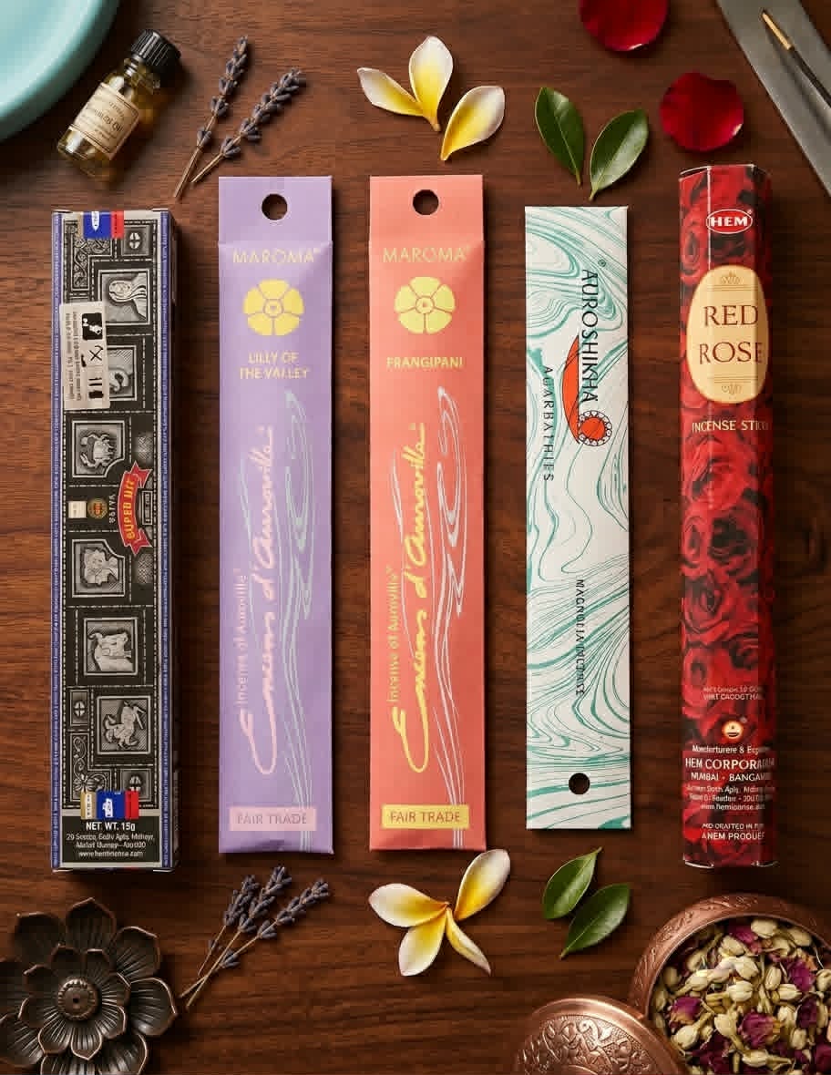 Lot d’encens Printemps & Renouveau – 5 boîtes