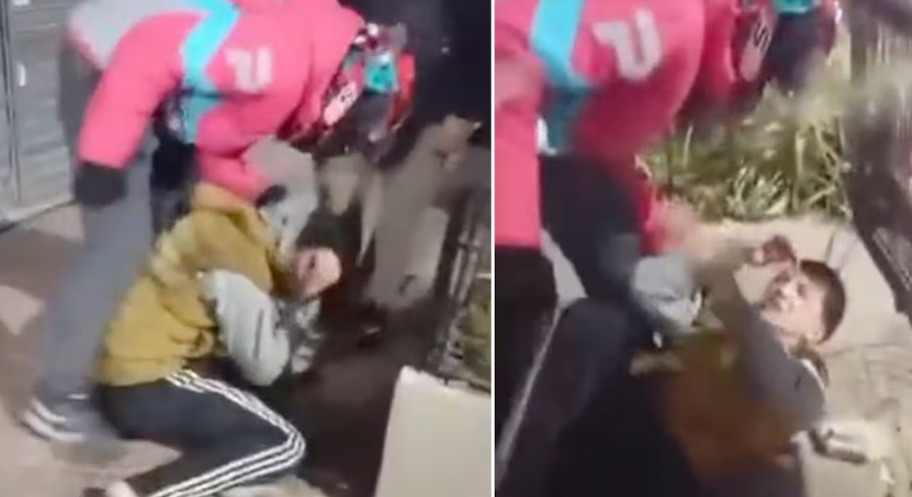 En este momento estás viendo Repartidores atraparon y golpearon a dos adolescentes acusados de robar motos
