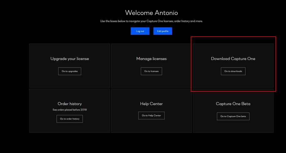 actualizacion capture one 20