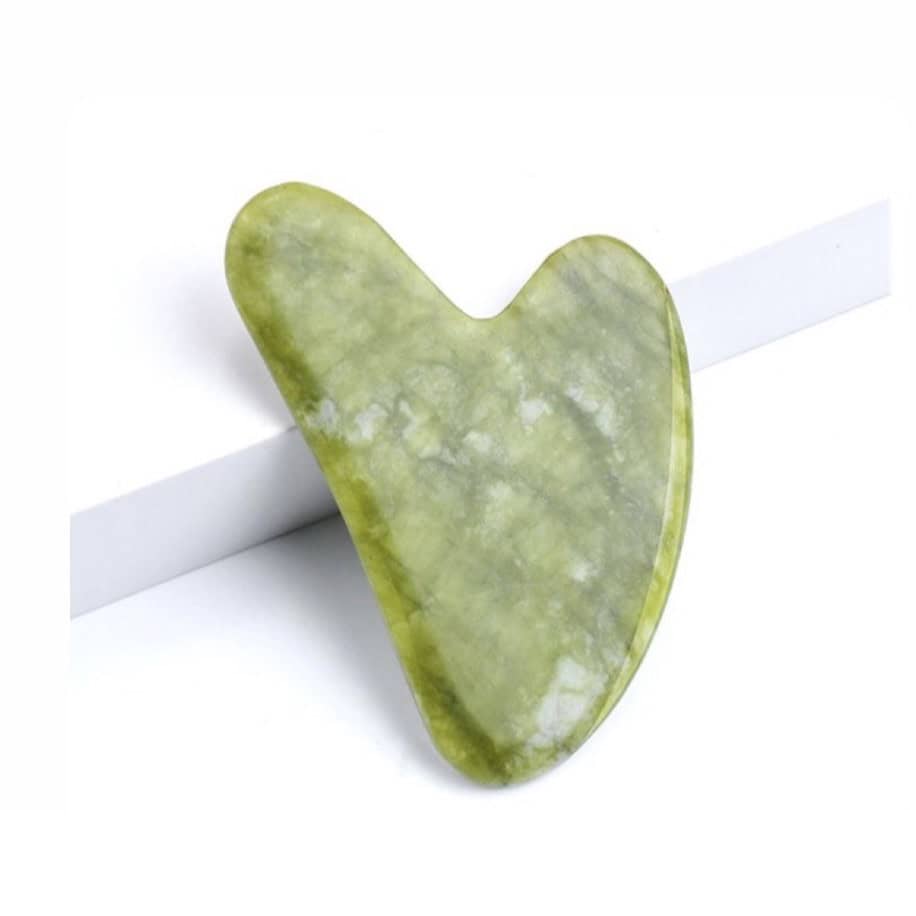 سنگ ماساژ صورت، گواشا طبیعی، گواشا سنگی، ابزار ماساژ پوست، سنگ یشم صورت، ماساژور دستی پوست، گواشا فیشیال، گواشا صورت