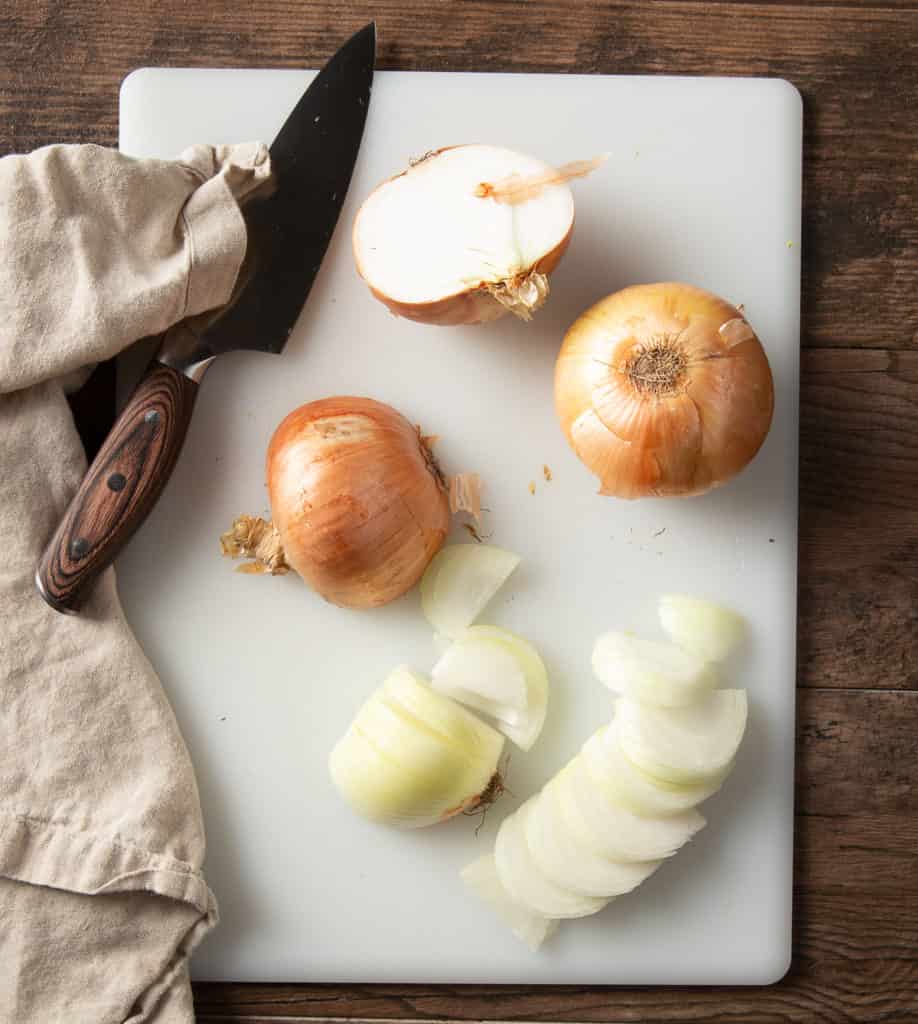 how to cut onions for air fryer