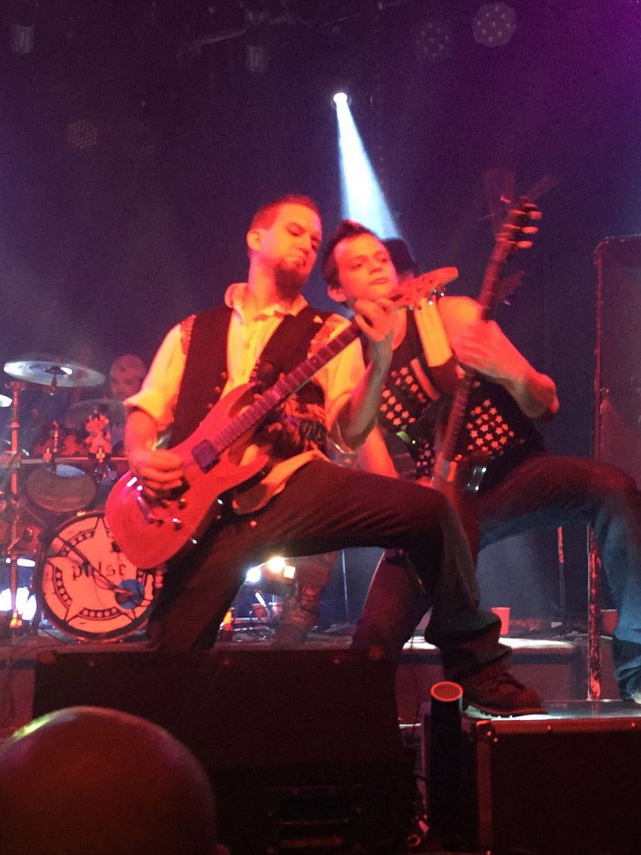 James Brennaman and Jiggy Judy, guitar players for the band Pulse, perform at Curtain Club in Deep Ellum