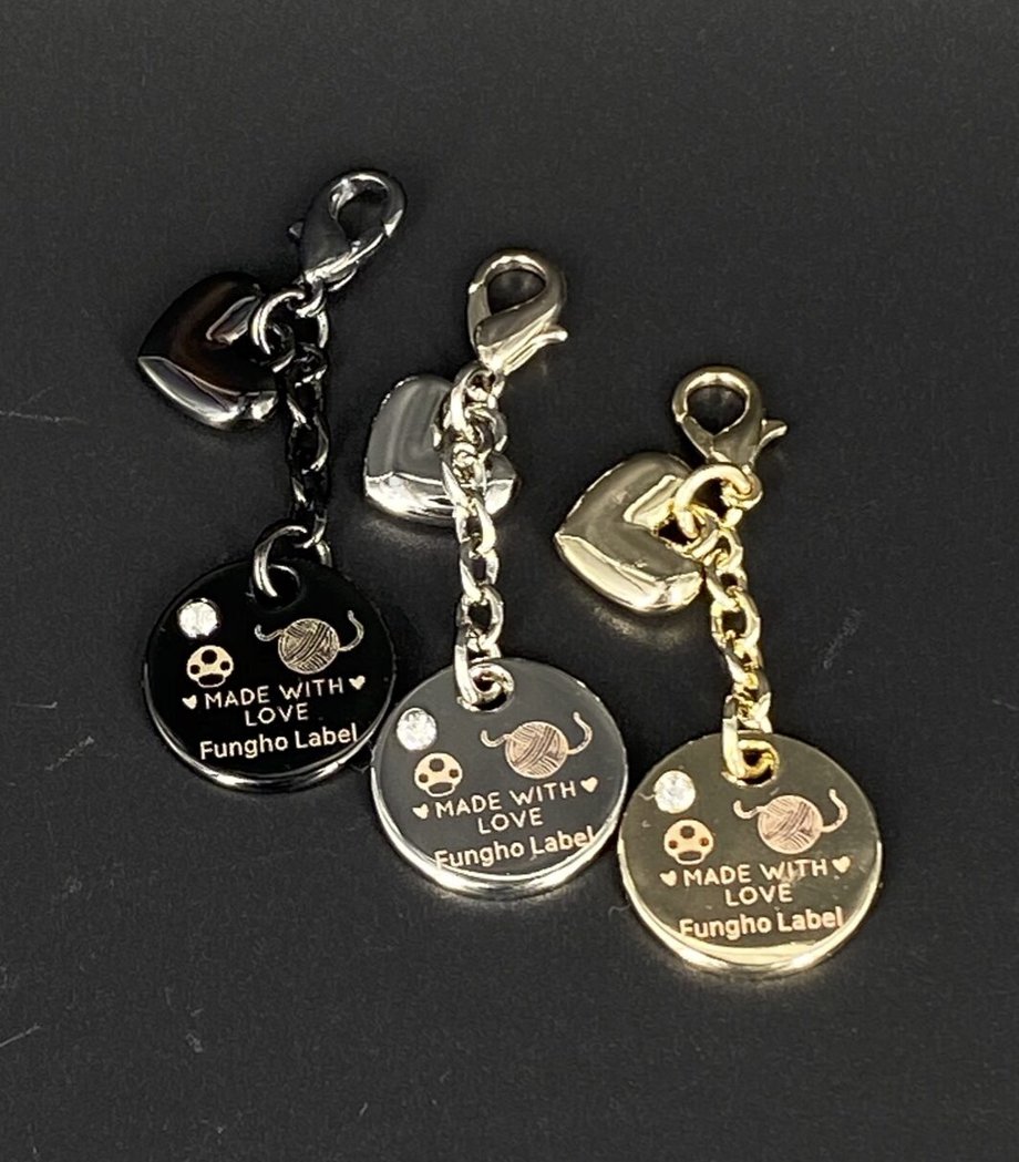 Ciondolo con tondo 16mm + strass