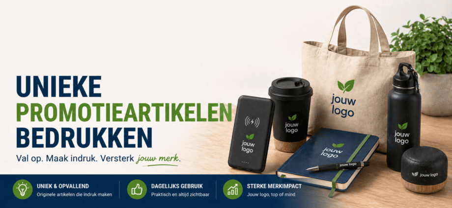 Unieke promotieartikelen bedrukken met logo voor bedrijven