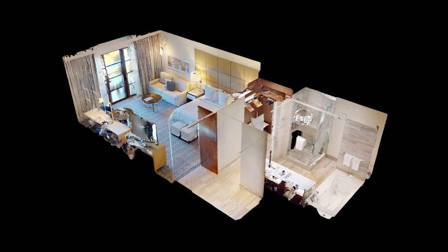 hotel 3d virtual tour room 
