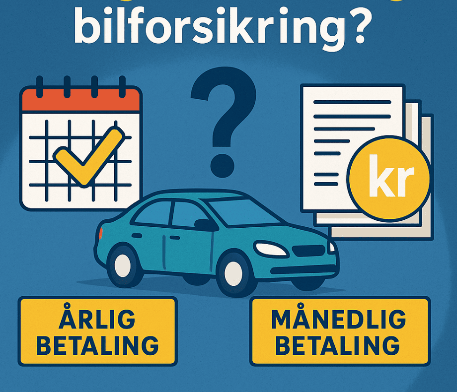 bilforsikring årlig betaling månedlig betaling