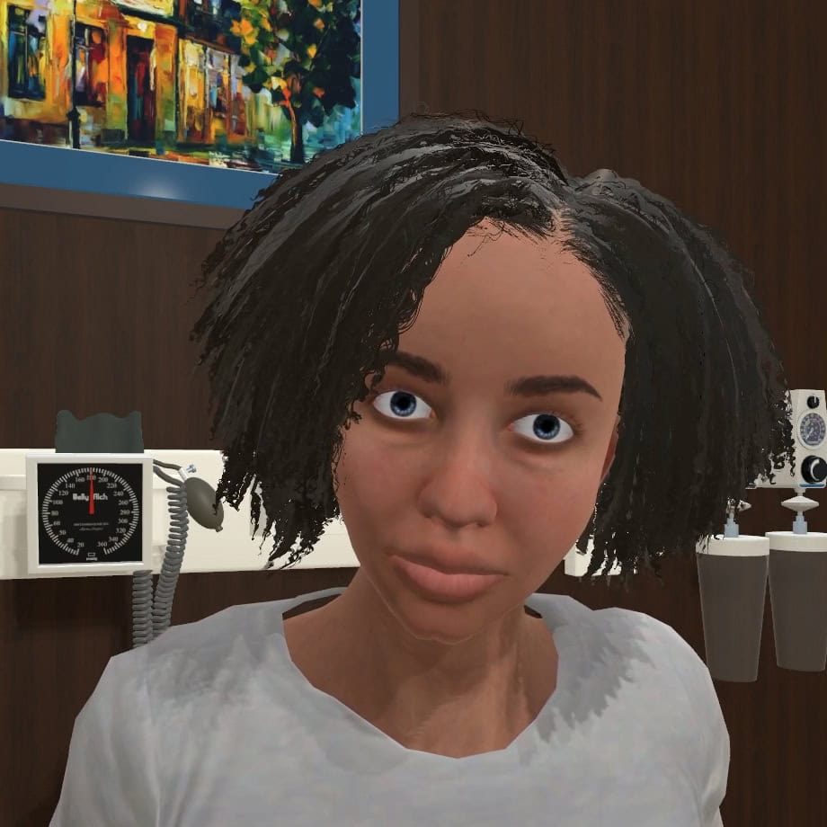 6 High fidelity virtual patient configured for EMS simulation