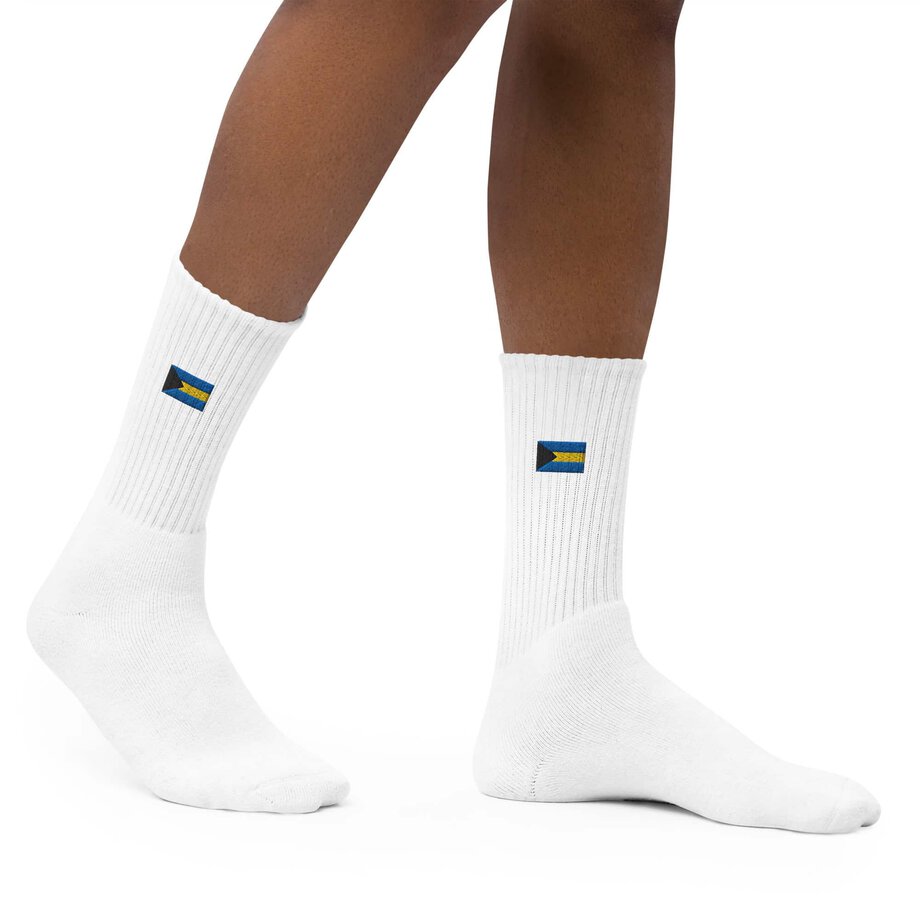 Flag Embroidered socks