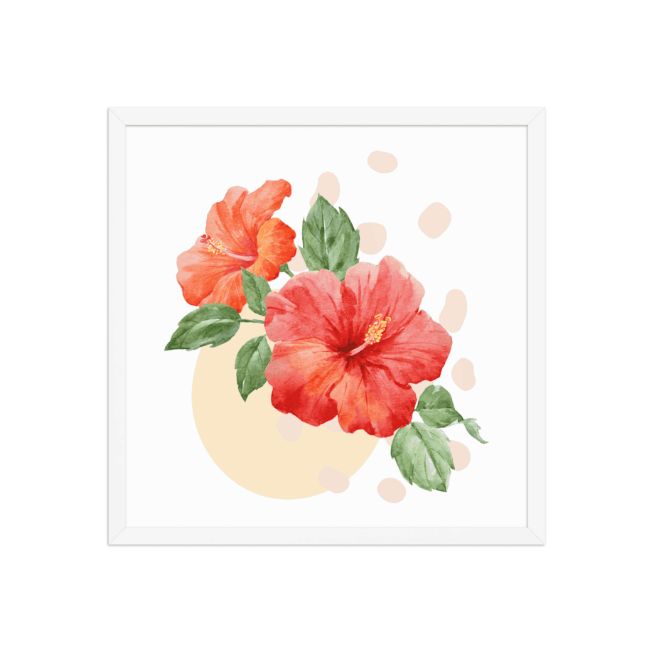 Framed Poster (Hibiscus)