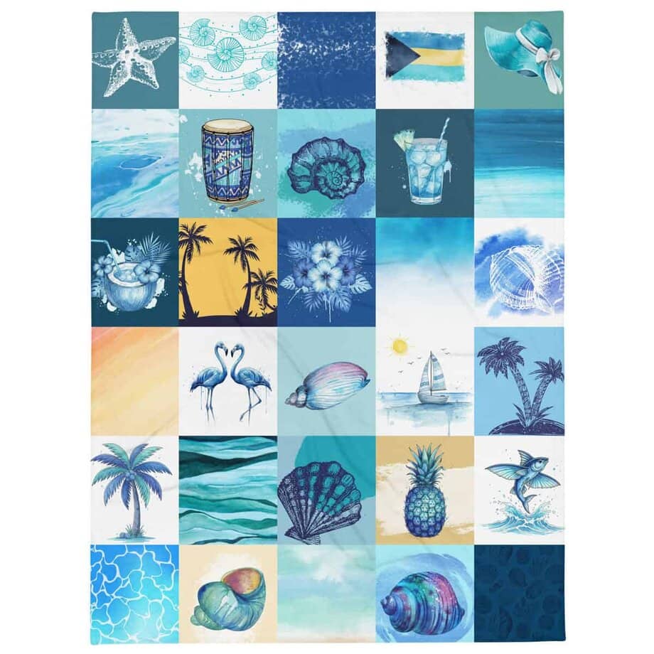 Bahamian Throw Blanket I