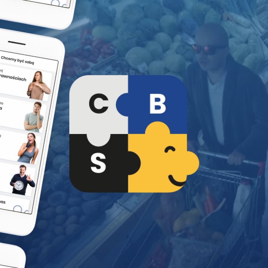 Puzzle z literami „C”, „B”, „S” – logo „Chcemy być sobą”
