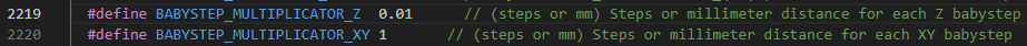 marlin babystep z multiplicator config