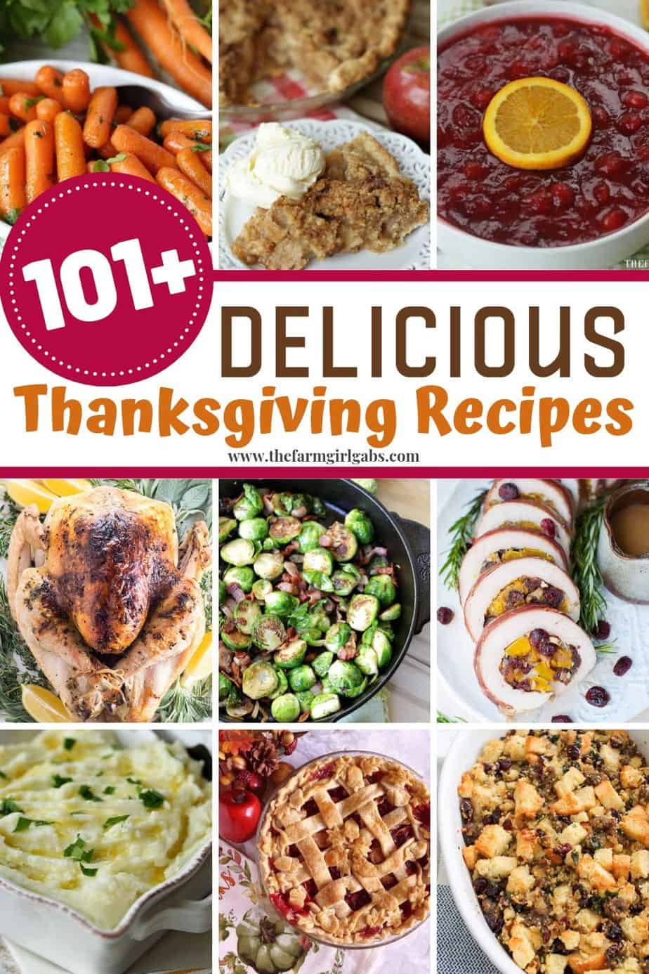 101 Best Thanksgiving Recipes - The Farm Girl Gabs®