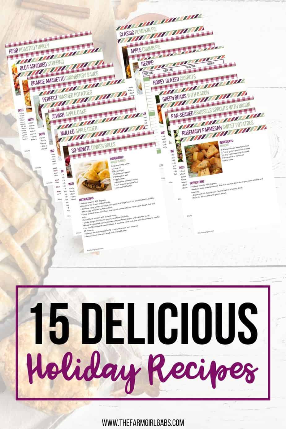 Make your Thanksgiving holiday stress-free this year. This Thanksgiving Game Plan planner is a 40-page collection of helpful printables and Thanksgiving recipes that will keep you organized and allow you to spend more time with family and guests. This printable planner is everything you need to plan out your menu, grocery list, cleaning schedule, chores, and even plan for Black Friday and Cyber Monday shopping! #thanksgivingplanner #Thanksgivingrecipe #planner #thanksgivingdinner #mealplanning