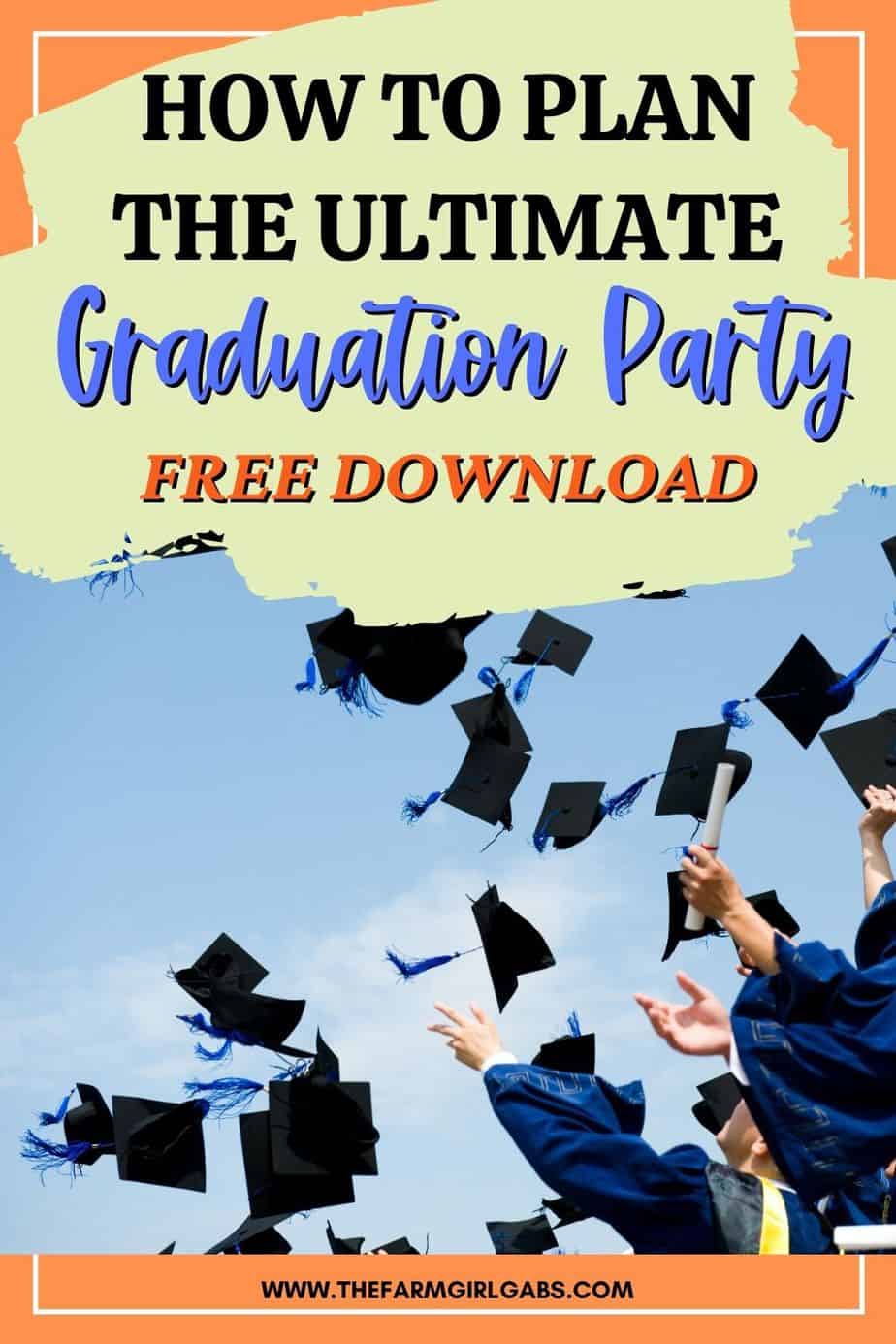 Ready to celebrate your graduate? Graduation season is here and that calls for a party. The Ultimate Graduation Party Checklist will help you plan a successful graduation party for your son or daughter. Download the free printable graduation party checklist. Follow these party planning tips for a fun and organized graduation party. Don't forget to download the free printable party checklist to help you stay organized and on task.