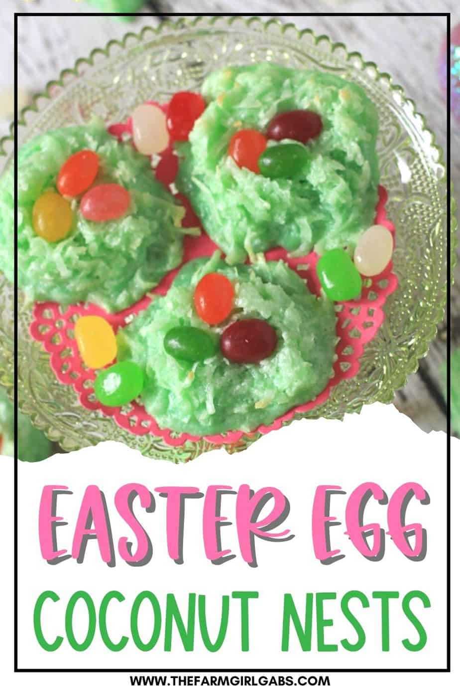 Easter Egg Coconut Nests - These light and fluffy macaroons are filled with colorful jelly beans. These easy cookies are an adorable Easter and spring recipe. Looking for an Easter activity that kids will enjoy assembling and eating? Try these sweet birds nest cookies. They're a snap to make and call for just a few ingredients.