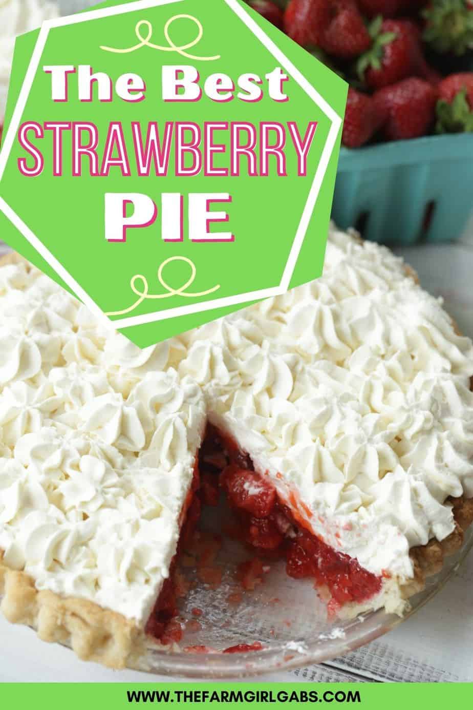 This Classic Strawberry Pie is the perfect recipe for those Jersey Fresh Strawberries you just picked from your local farmers market or garden.