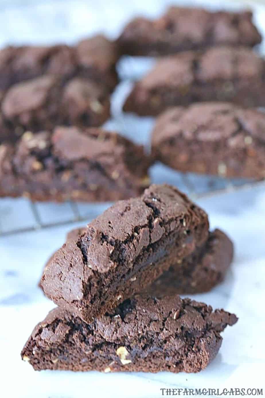 rownie Almond Biscotti are a sweet and chocolaty twist on the classic Italian cookie. Make a batch to dunk in your morning joe.