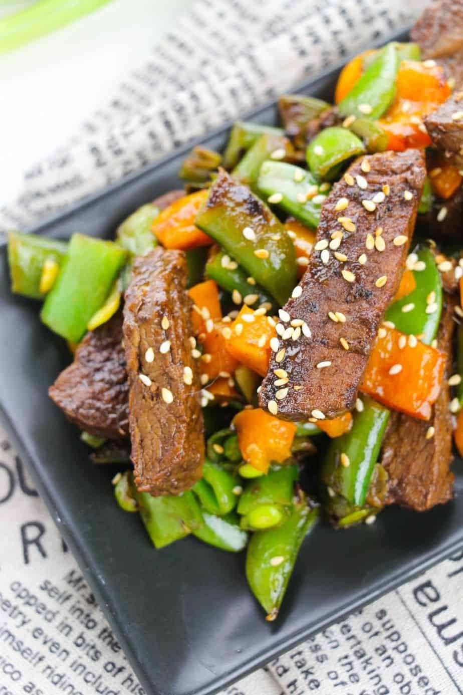 Skip take out and make your own Chinese recipe at home. Sesame Beef Stir Fry. is easy to prepare and has the perfect taste, sure to keep you coming back for more. Try this easy dinner recipe for a quick weeknight meal. This easy stir fry recipe is loaded with beef, vegetables and tossed in a delicious sauce.