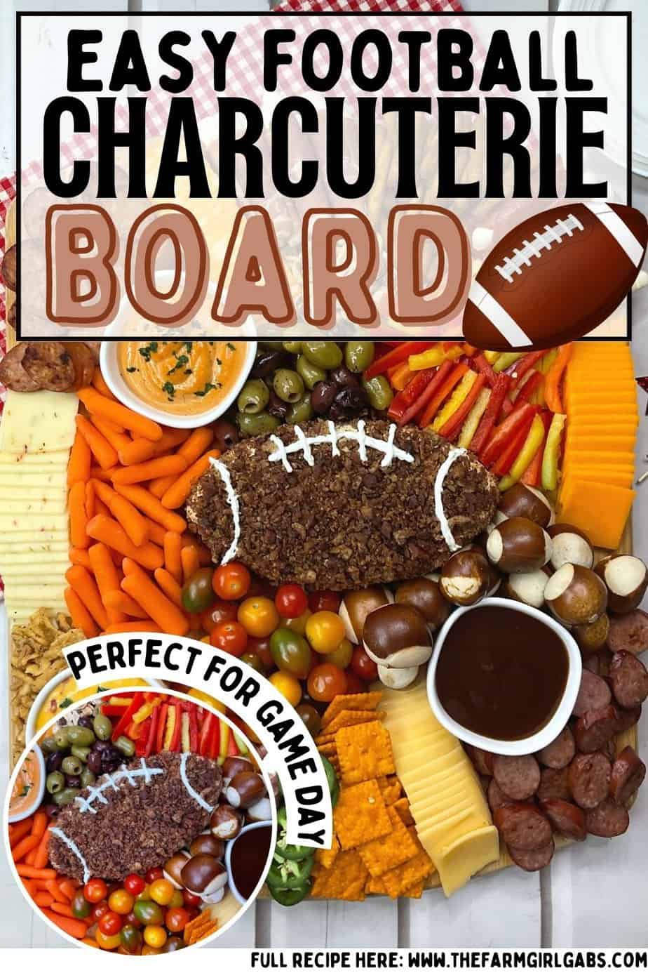 Football Charcuterie Board - The Farm Girl Gabs®