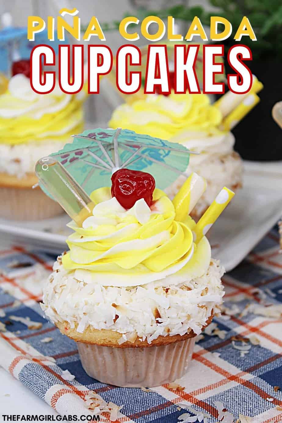 Pina Colada cupcakes are soft, fluffy, and filled with classic tropical flavors. These tropical-flavored cupcakes are a must-try dessert recipe.