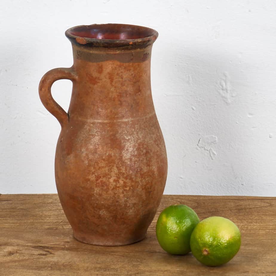 Vase ancien en céramique avec anse (c.1900) #4