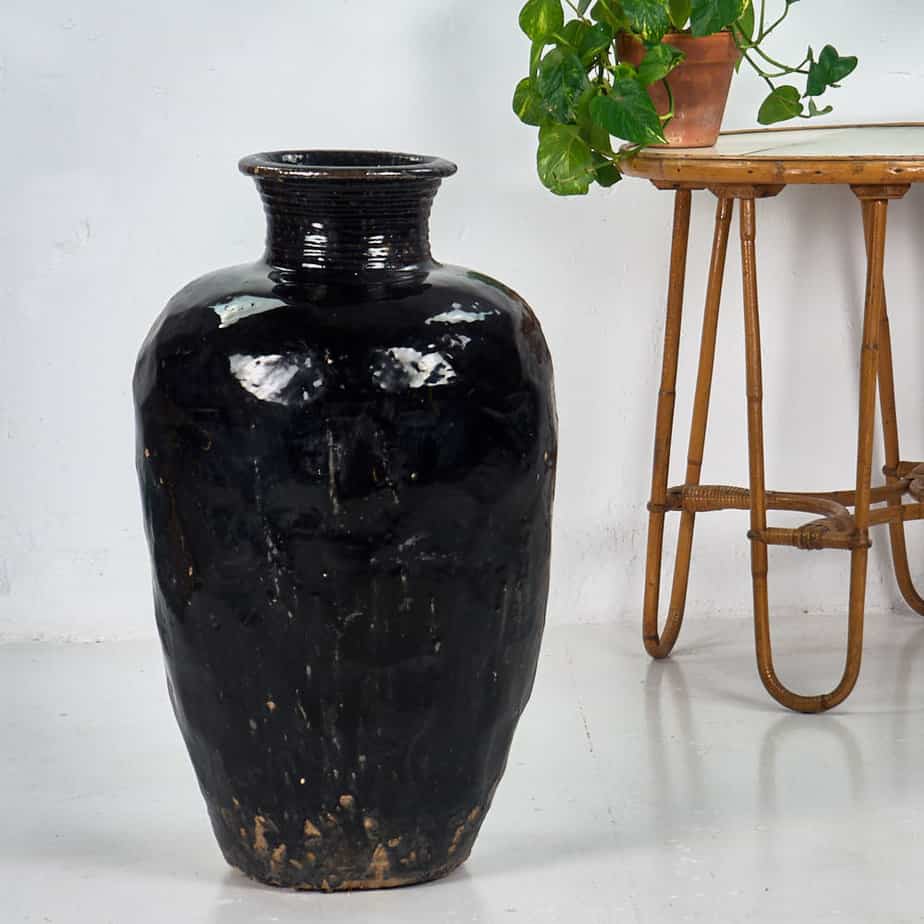 Antique glazed ceramic vase (c.1850) #2