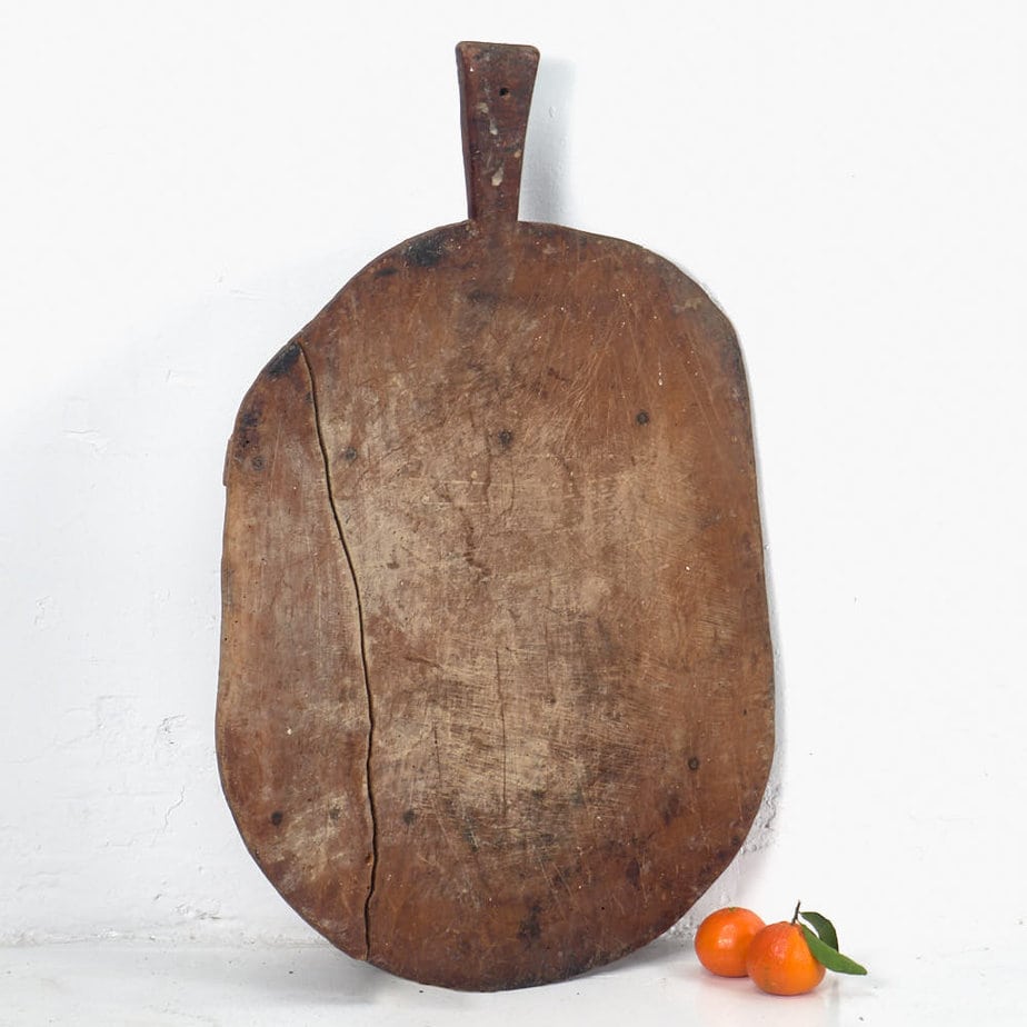 Tabla de quesos antigua de madera (c.1920) #4