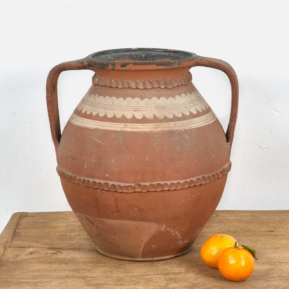 Antique ceramic vase with handles (c.1920)