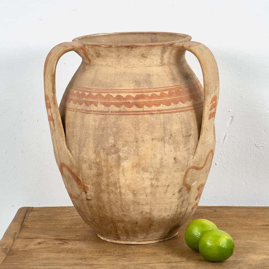 Antique wabi sabi style ceramic vase (c.1920) #7