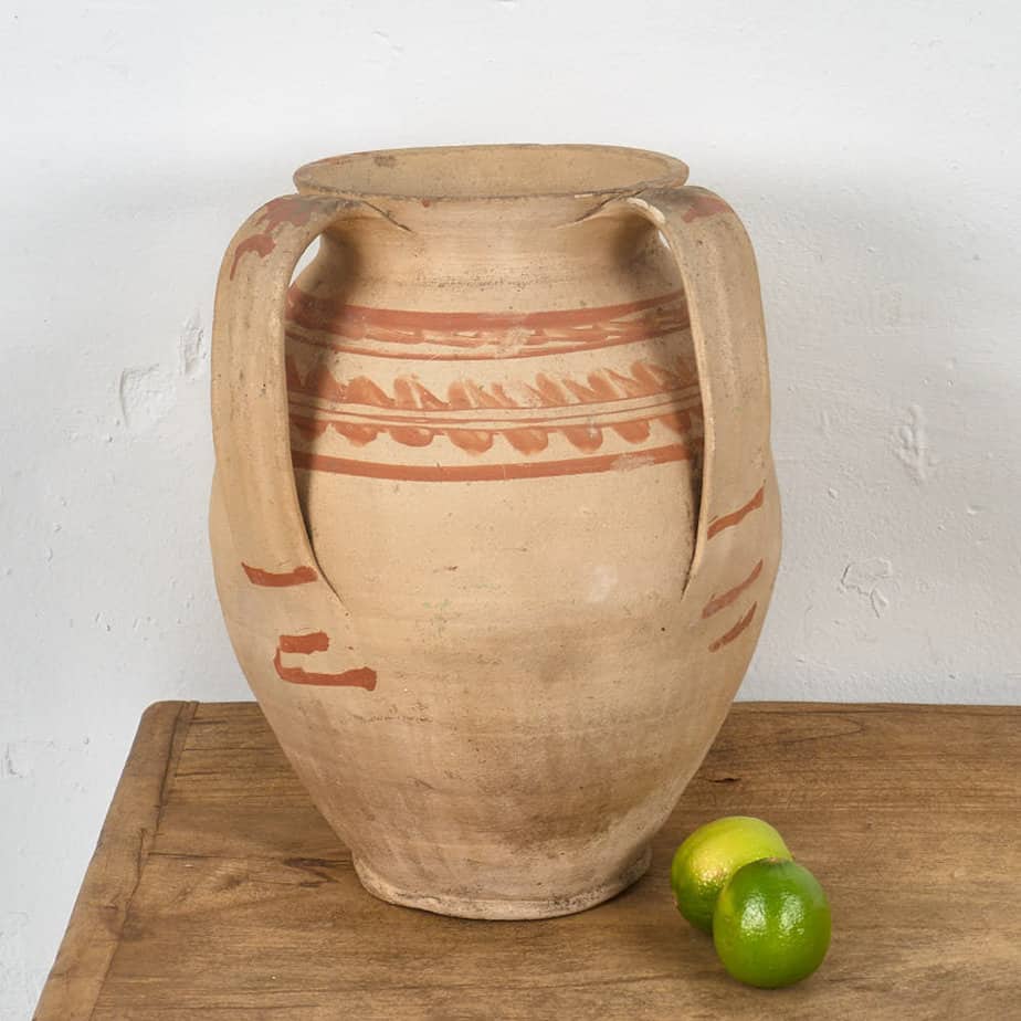 Antique wabi sabi style ceramic vase (c.1920) #8