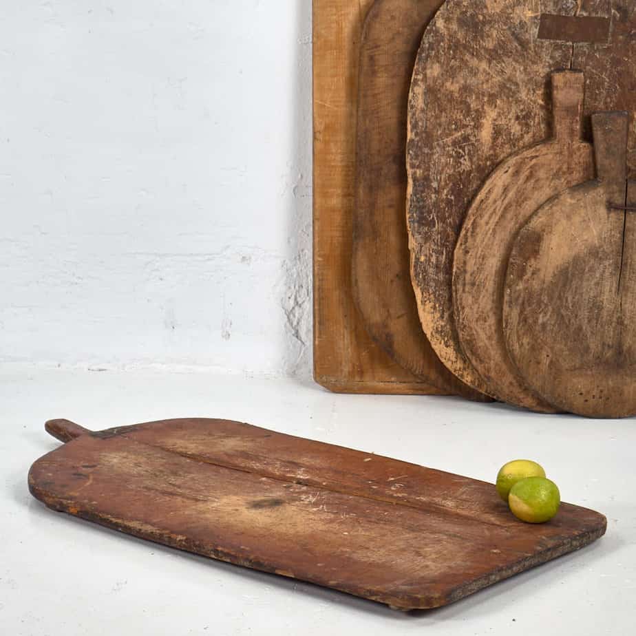 Tablas de cortar antiguas de forma ovalada (c.1920). Conjunto de 3 piezas #20