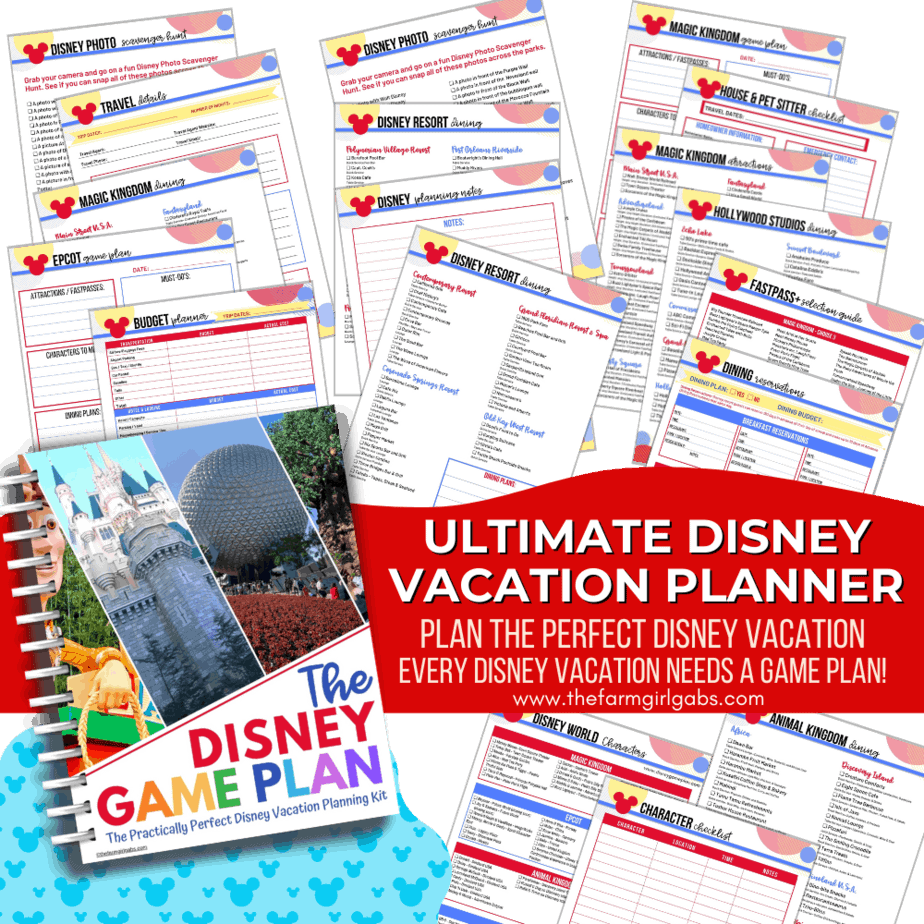 Disney Game Plan Vacation Planner