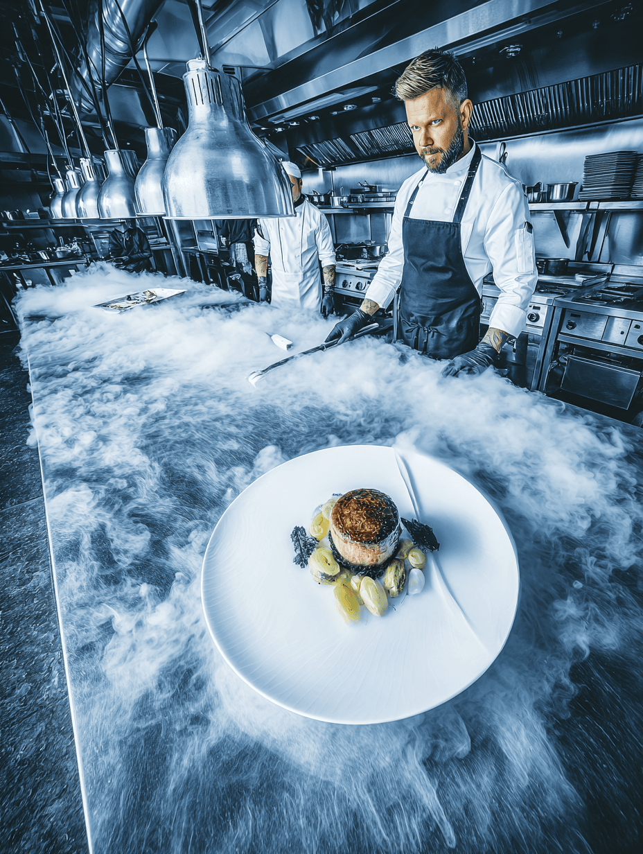 cuisine moléculaire glace carbonique sèche