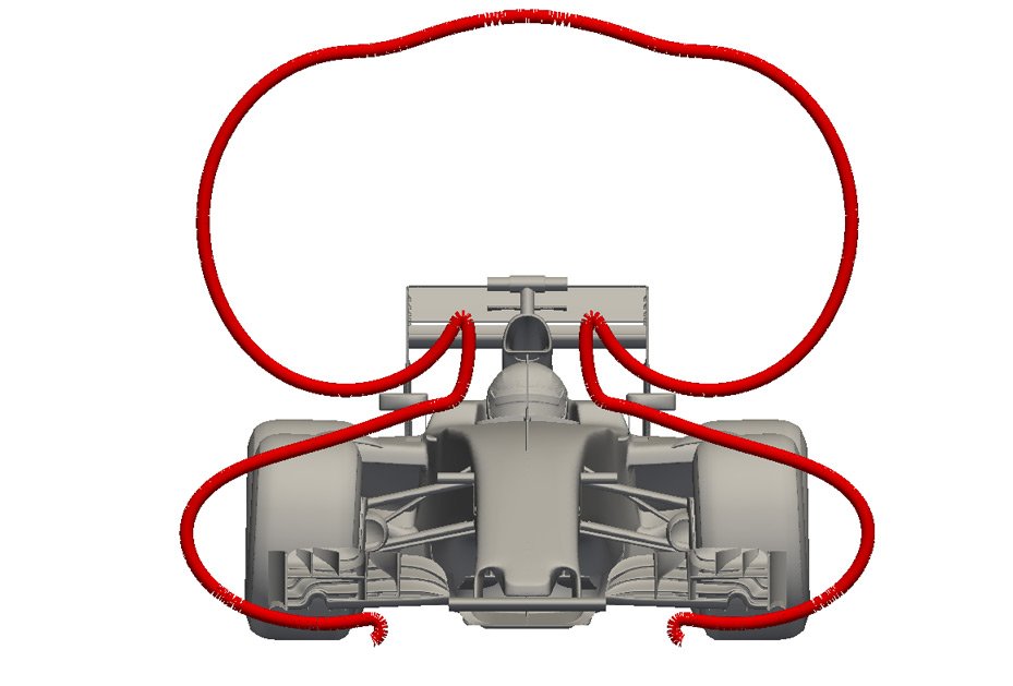 Cross section of SF16 wake