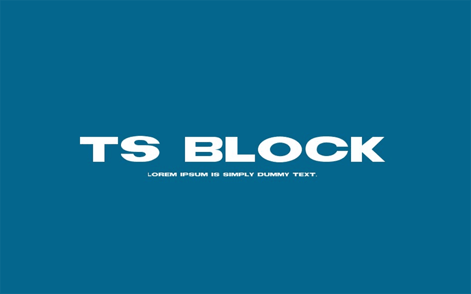 TS Block Font Free Download Fonts Bee