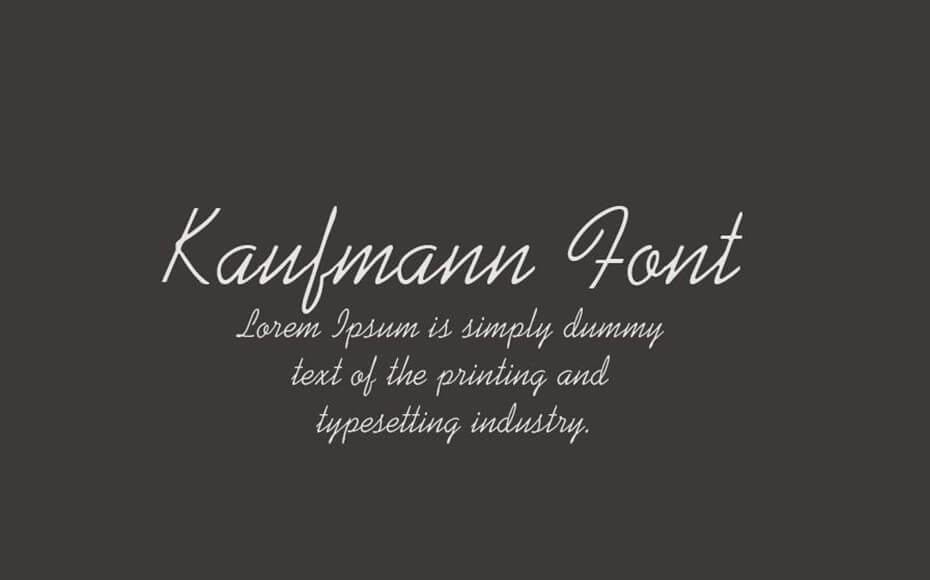 Kaufmann Font Free Download