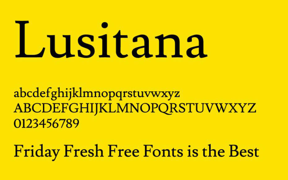 Lusitana Font Free Download