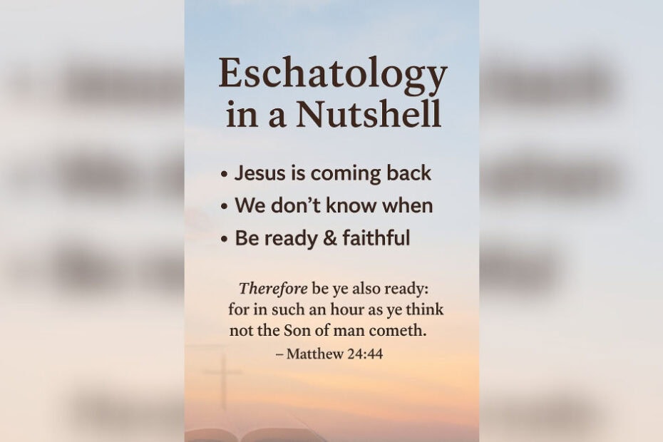 Eschatology in a Nutshell