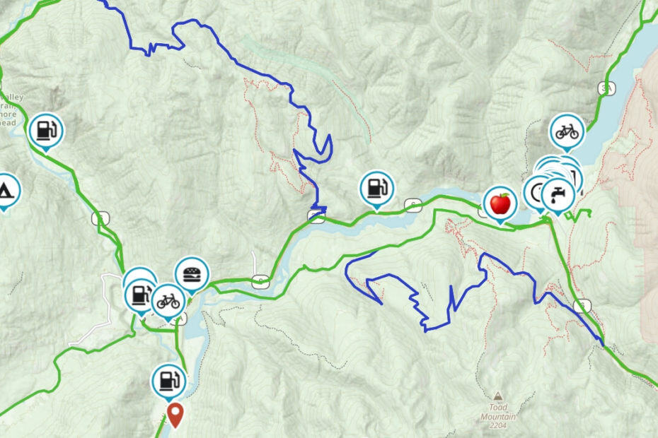 Nelson BC is a destination hub for cruiser ADV and dual sport motorcycle adventures to ride paved and gravel routes.