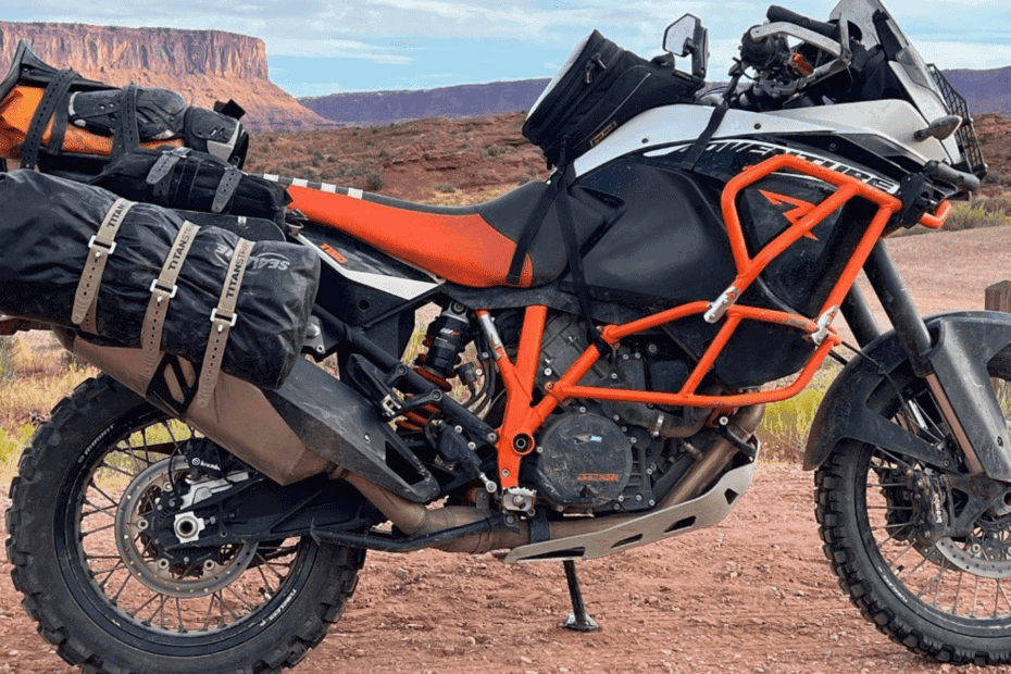 ADV Adventure Motorcycle with Titan Straps