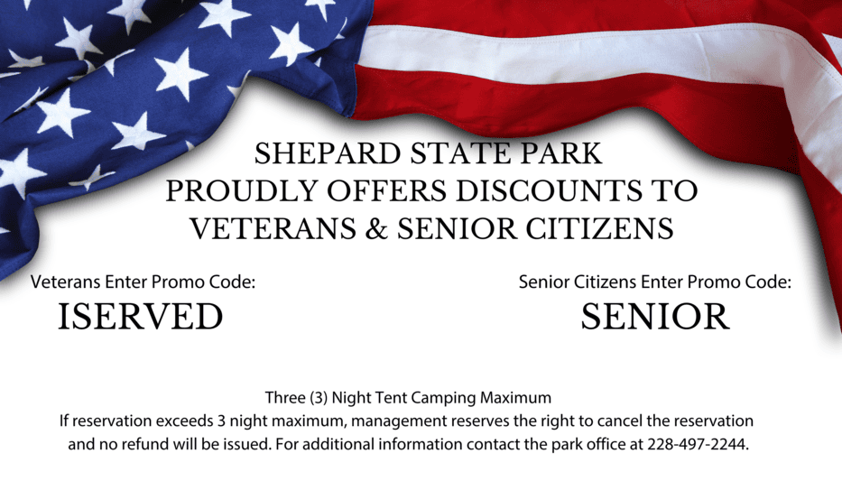 sr citizen & veteran discount information 228-497-2244