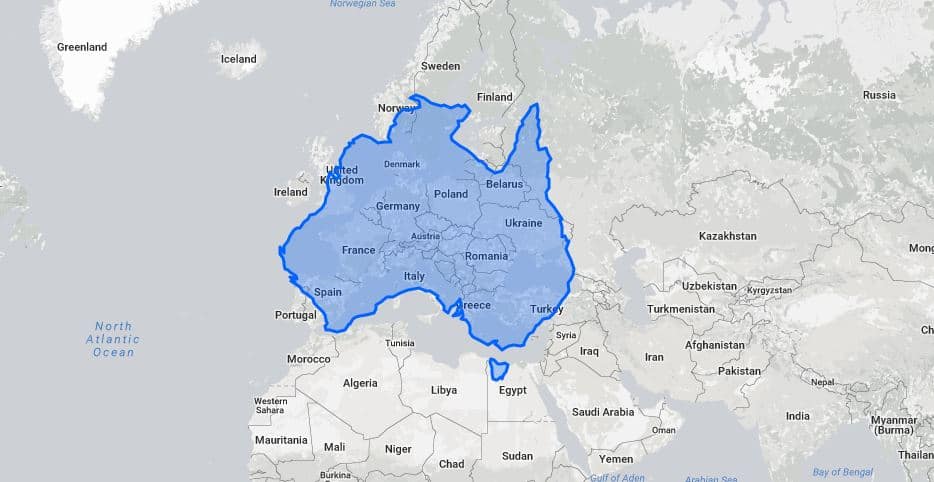 Australia compared to the U.K & Europe