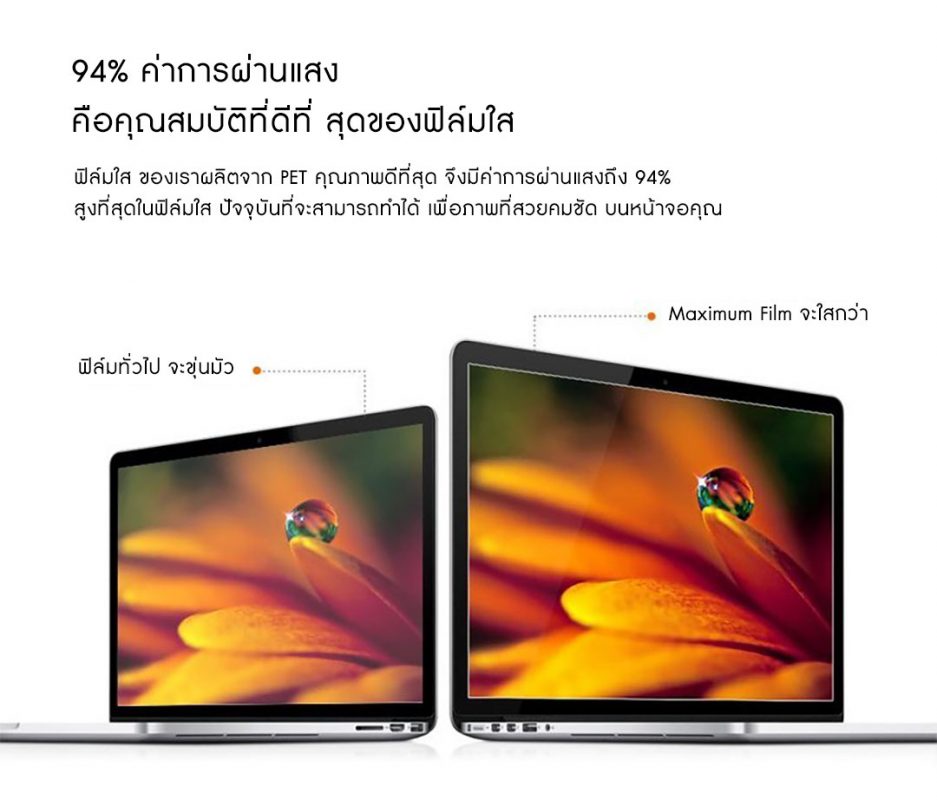 ฟิล์มกันรอย แบบใส