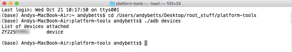 adb devices 1