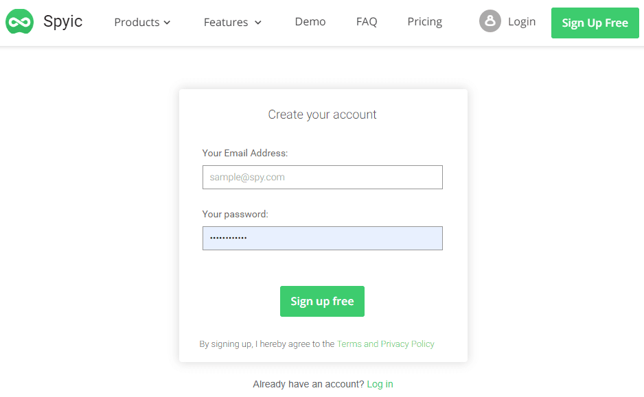 Spyic- Sign up - #2